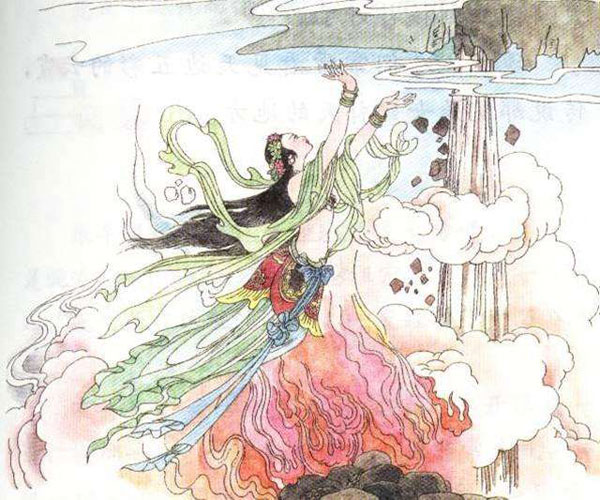 女娲补天的传说-神话故事