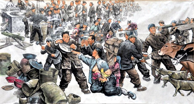 办大食堂饿肚子的年代