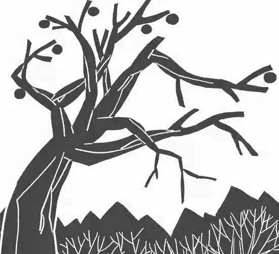 寒风中的柿子-民间故事