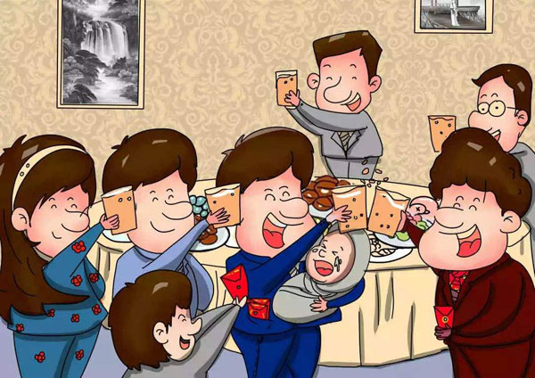 摆酒席请客都是为了钱