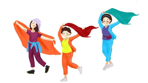 两大妈对付俩儿子